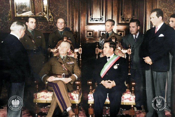 Generał Władysław Sikorski oraz prezydent Meksyku Manuel Avila Camacho (fot. NAC)