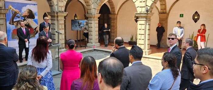 Otwarcie wystawy IPN „Szlaki nadziei. Odyseja wolności” w Meksyku – 5 marca 2024 r. Fot. Instituto Matías Romero