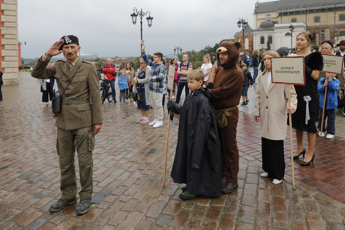 „Historia Misia Wojtka” podczas „Orszaku Dziejów” – Warszawa, 14 września 2024. Fot.7. Piotr Życieński (IPN)