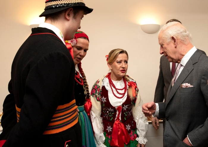 Król Karol III w POSK. Zdjęcie: Polski Ośrodek Społeczno-Kulturalny