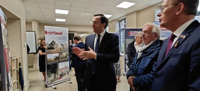 Otwarcie wystawy Szlaki Nadziei. Odyseja Wolności. w Steenvoorde - 5 września 2024. Fot.3. Konrad Białecki (IPN)