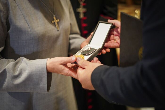 Uroczystość wręczenia medalu IPN Reipublicae Memoria Meritum siostrom nazarentankom Fot.3 Mateusz Niegowski (IPN)