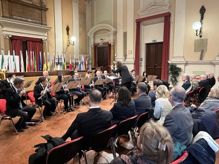 Wystawa IPN „Szlaki Nadziei. Odyseja Wolności” w Forlì – 9 listopada 2025. Fot.6 Kacper Wyszyński (IPN)
