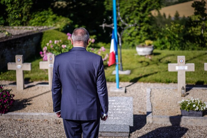 W hołdzie Polakom - obrońcom Francji 1940 rok  - Fot. Mateusz Niegowski (IPN)