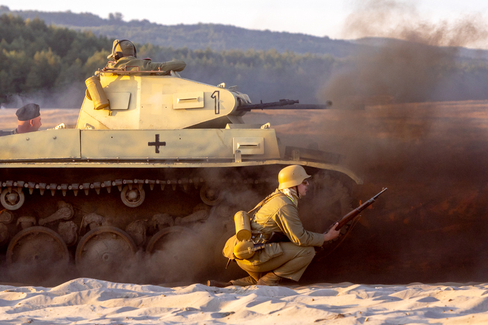 Tobruk 1941. Przystanek Żywej Historii na Pustyni Błędowskiej. Fot.10 Sławek Kasper (IPN)