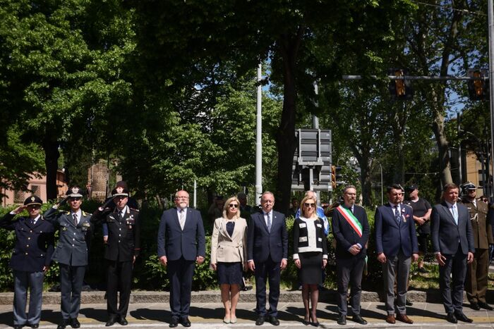 W Bolonii oddaliśmy hołd żołnierzom 2. Korpusu Polskiego – 24 kwietnia 2025. Fot.3 Sławek Kasper (IPN)
