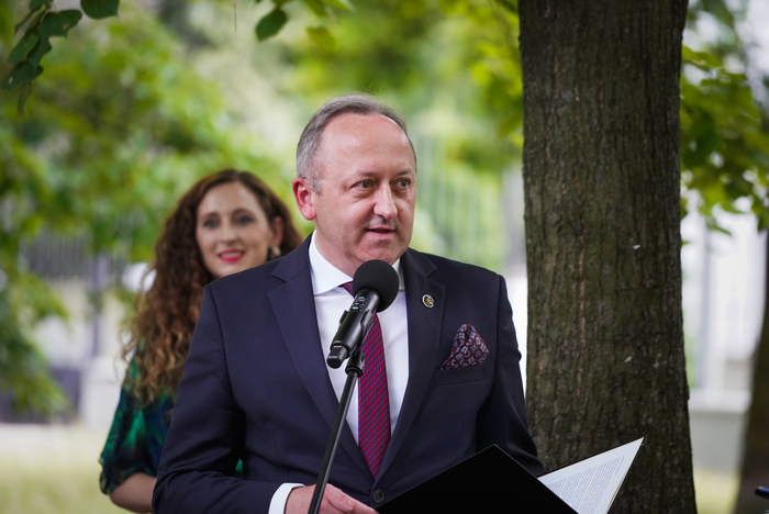 Uroczystości przy pomniku Przyjaźni Żołnierzy Polskich i Kanadyjskich – Warszawa, 6 sierpnia 2024. Fot.3 Mateusz Niegowski (IPN)